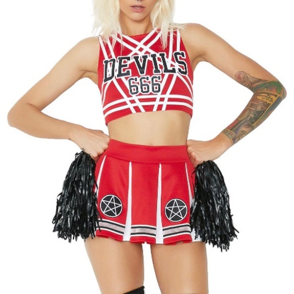 Dolls Kill Devils Cheer Leader Costume (M)